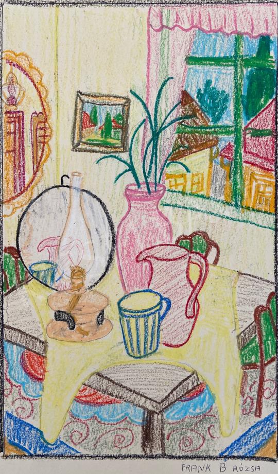 Eladó  Frank B. Rózsa - Asztali csendélet  festménye