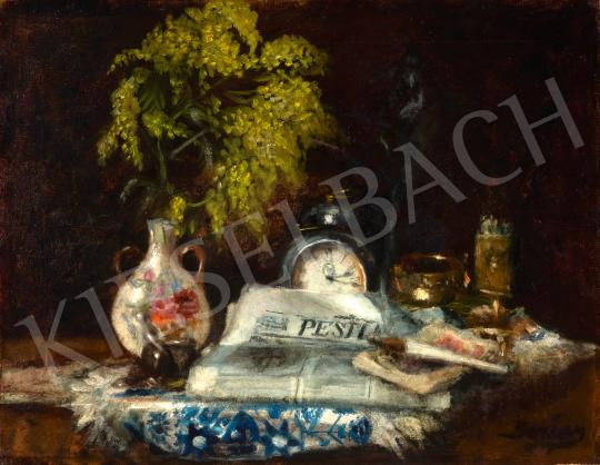 For sale Berény, Róbert - Studio Still Life with a Clock, c. 1905 's painting