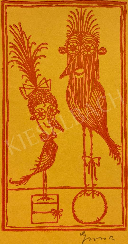  Gross, Arnold -  A pair of birds painting