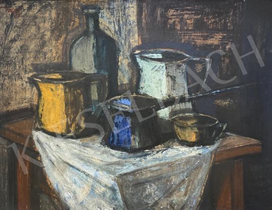 For sale  Noel, Ö. Gábor - Black coffee still life 1965 's painting