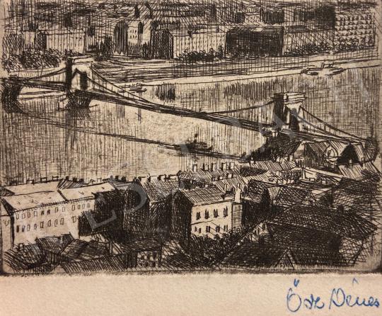 For sale Ősz, Dénes - View of Buda with the Chain Bridge 's painting