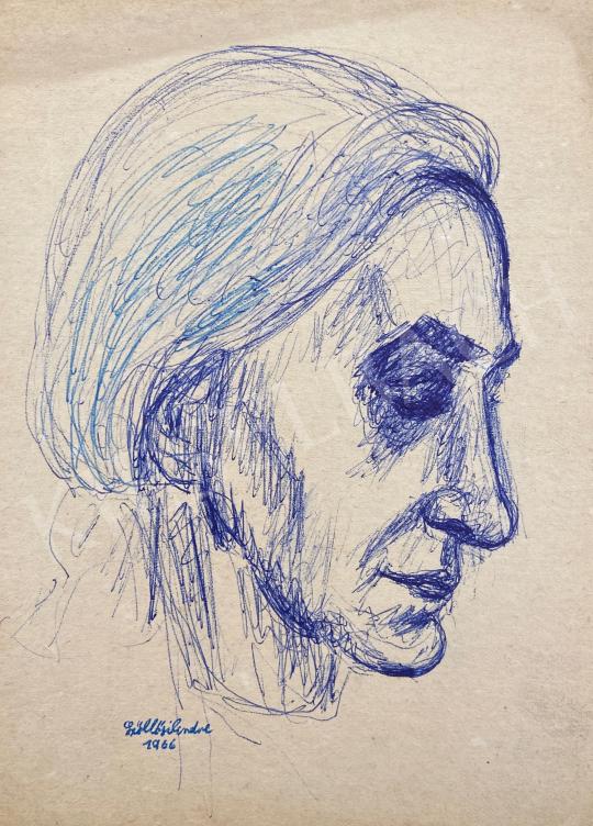 Eladó  Szőllősi Endre  - Női profil 1966  festménye