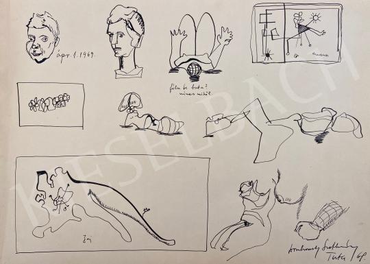  Dombrovszky, László - Tatai drawings 1968 painting
