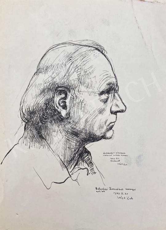 László Gyula - Önarckép 1977 festménye
