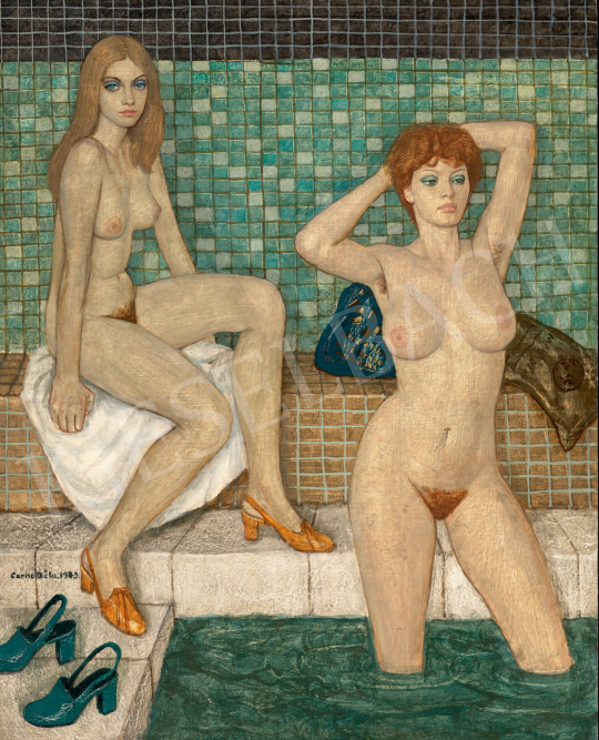  Czene, Béla jr. - In Bathhouse, 1979  painting