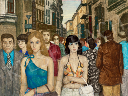  Czene, Béla jr. - Street in Florence, 1978  painting