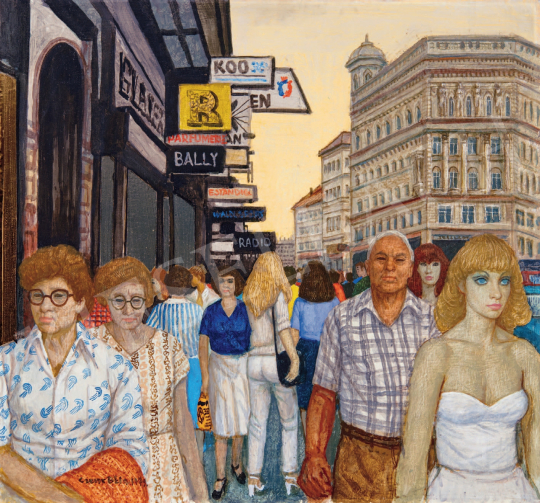  Czene, Béla jr. - The Kärntnerstraße in Vienna, 1979  painting