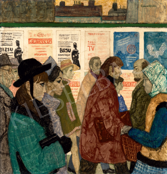  Czene, Béla jr. - Rákóczi street, c. 1970 painting