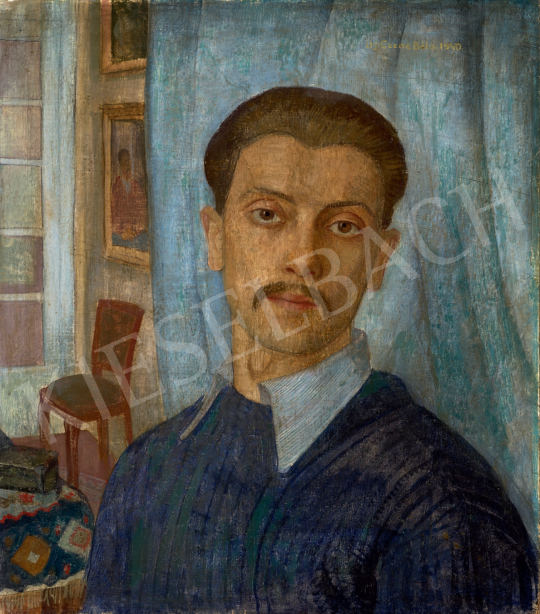  Czene, Béla jr. - Self-Portrait, 1940  painting