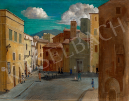  Czene, Béla jr. - Little Square in Rome, 1939  