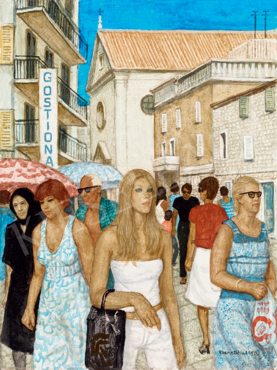  Czene, Béla jr. - Mediterranean Street, 1980  painting