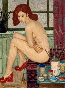  Czene, Béla jr. - Nude in Red Shoes, 1976  
