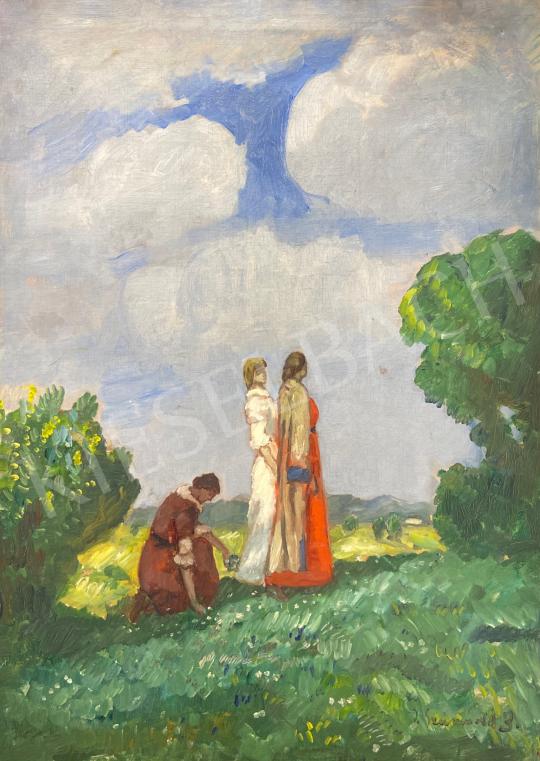 Eladó  Iványi Grünwald Béla - Tavasz a réten (Nyári mezőn)  festménye