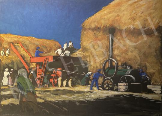 For sale Rónay, Kázmér - Threshing 1920 's painting