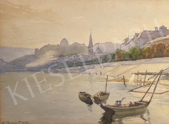 For sale  Puskás Tibor  - Budapest (Buda Castle, Chain Bridge) 1942 's painting