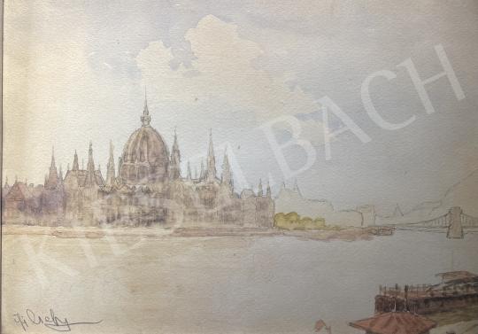 Eladó  Csehi Péter  - Budapest (Parlament, Dunapart, Lánchíd) festménye