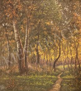 Ismeretlen festő - Őszi erdő  