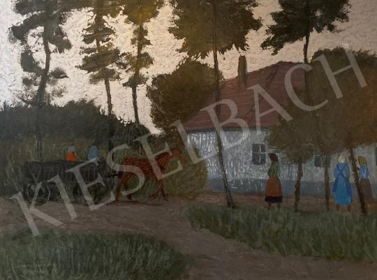 Eladó  Czene Béla - Szolnoki udvar 1961 festménye