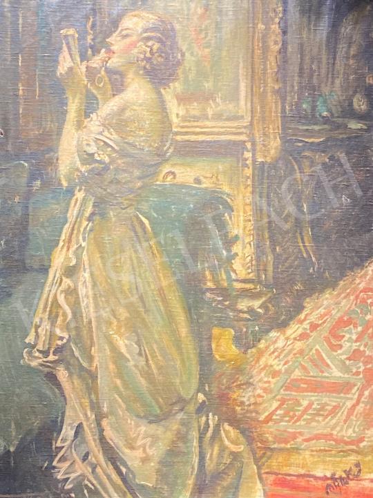 Eladó Márk Lajos - Szépítkező hölgy  festménye