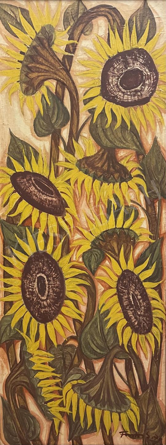 For sale  Fontos, Sándor - Summer Sunflowers 1979 's painting