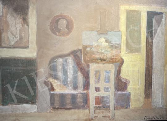 For sale Piri, Kálmán - Studio in pastel colors (Hommage a Morandi) 's painting