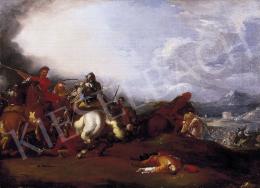 Unknown Italian painter, about 1700 - Battle Scene 