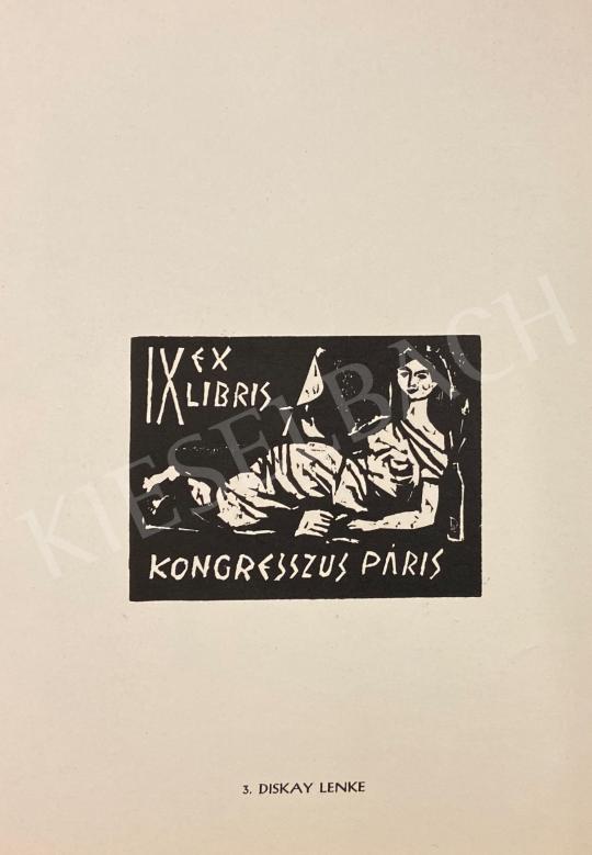 Eladó Diskai Lenke - IX. Ex Libris Kongresszus Páris festménye
