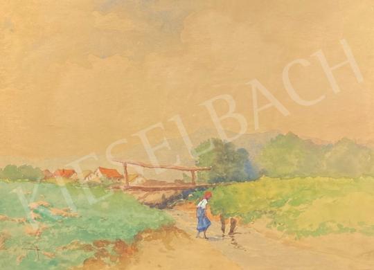 For sale Neogrády, Antal - On the bank of a stream 's painting