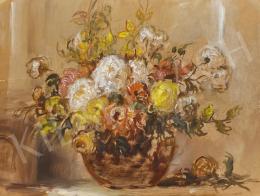  Dolányi Benczúr, Ida - Still life with autumn flowers 