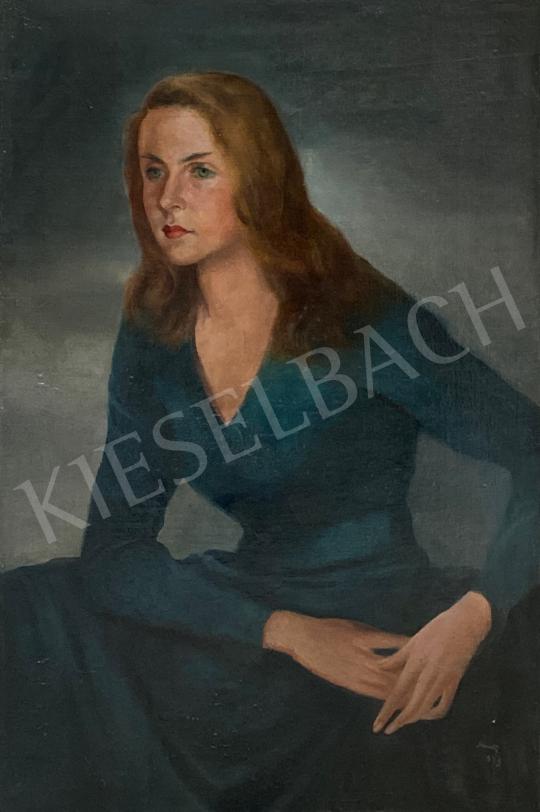Eladó  Heintz Henrik - Feleségem portréja 1949 festménye