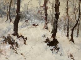 Neogrády, Antal - Hunting (Winter, Deer) 