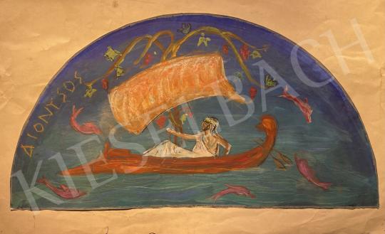  Rác András - Dionysos a vizen  festménye