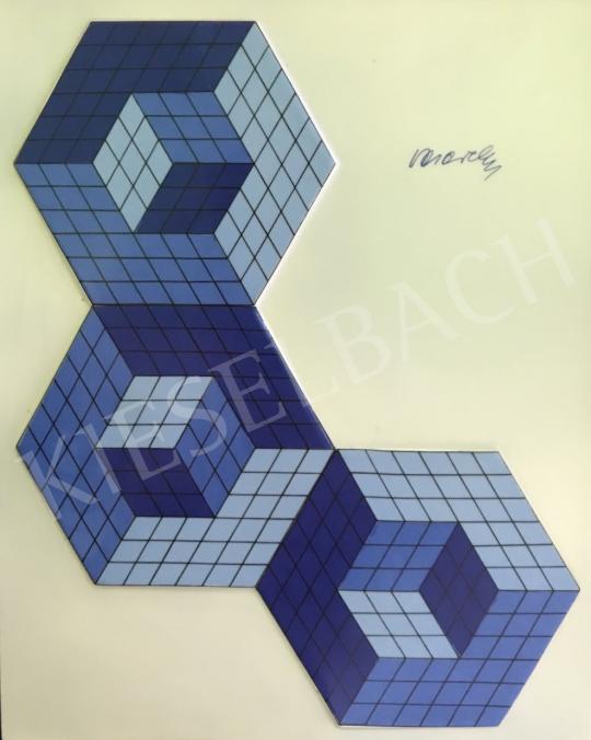  Vasarely, Victor - Geometrikus kompozíció festménye