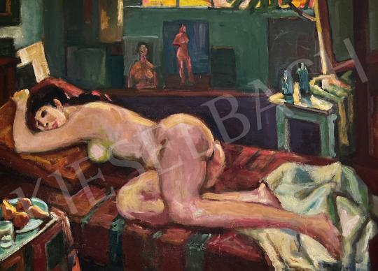 For sale  Miklóssy, Gábor - Female nude in studio 's painting