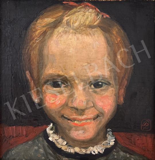 For sale  Bencze, László -  Child portrait 's painting