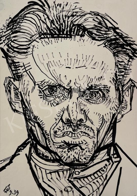 For sale  Bencze, László - Male portrait 1939 's painting