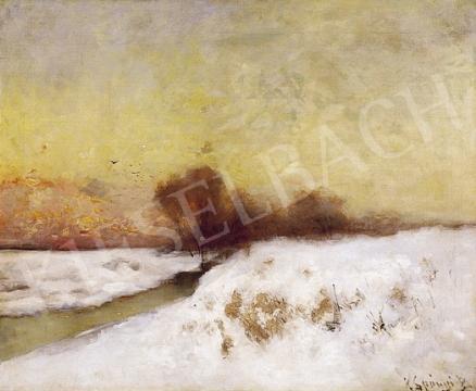 K. Spányi, Béla - Winter Landscape in Twilight | 5th Auction auction / 252 Lot