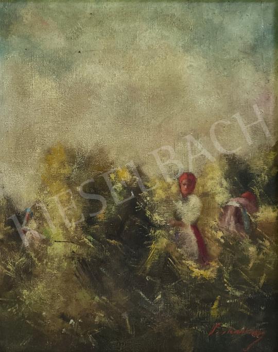 Eladó  Pirhalla Nándor - Fiatal lány az erdőben  festménye