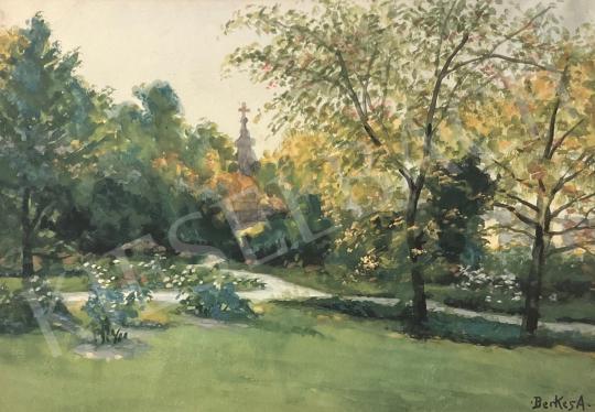 For sale  Berkes, Antal - Castle garden (Summer atmosphere) 's painting