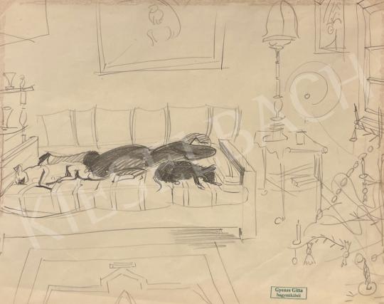 For sale Gyenes, Gitta - Favorites (Dogs, Sofa, Interior) 's painting