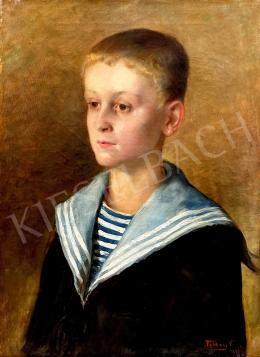 Telkessy, Valéria, - Young boy in sailor clothes 1893 