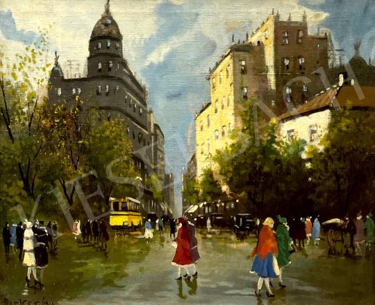For sale  Berkes, Antal - Big city whirlwind 's painting