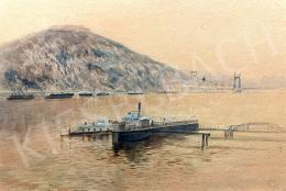 Unknown painter - Danube bank, Gellért Hill (Budapest) 