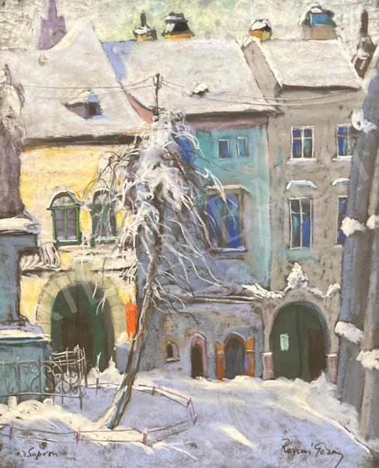For sale  Rónai, Géza - Snow covered Sopron 's painting