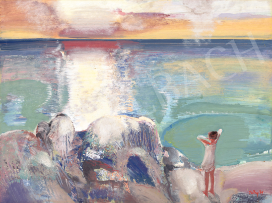  Patay, László - Shore of Lake Balaton (Lights on the Surface), 1971 | 69th auction auction / 2 Lot