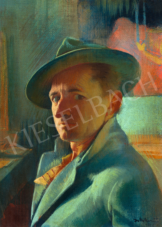  Istókovits Kálmán - Műtermi önarckép, 1934 | 69. aukció aukció / 3 tétel