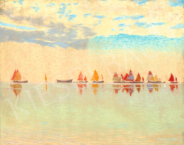  Poll, Hugó - Sailboats (Reflections), c. 1910 