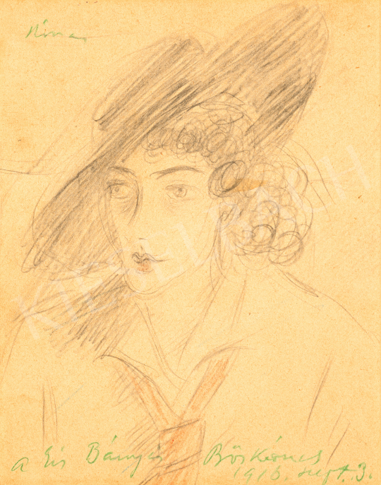 Rippl-Rónai, József - Young Lady in Hat (Zorka), 1916 | 69th auction auction / 22 Lot