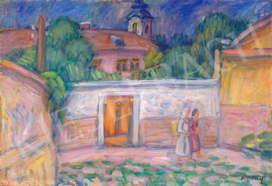  Kmetty, János - Walk in Szentendre, c. 1940 | 69th auction auction / 43 Lot