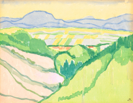  Mattis Teutsch, János - Landscape with Hills (Distance, Field) 